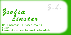 zsofia linster business card